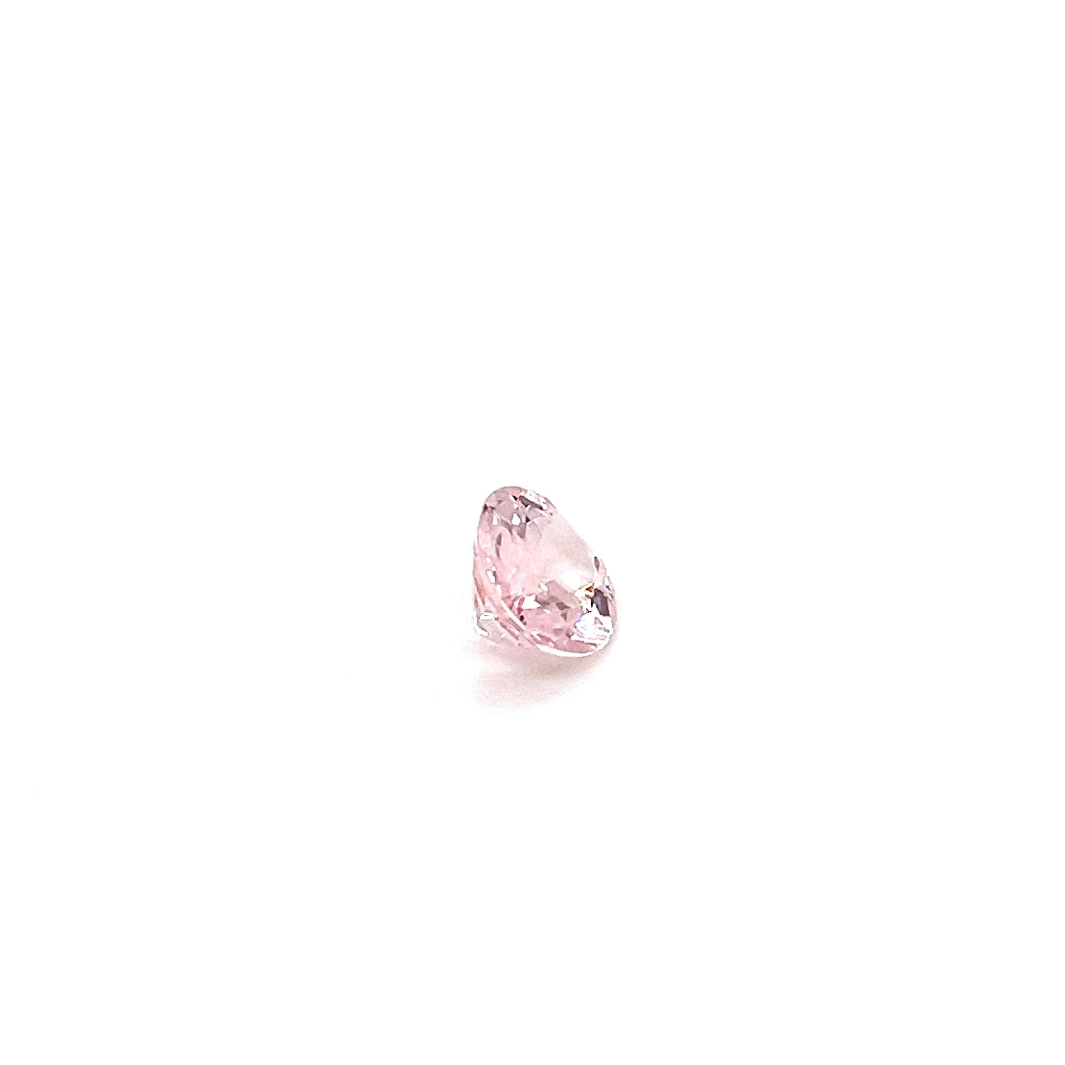 Morganite rose naturelle taille ovale facettée de 10 x 8 mm, pierre précieuse non sertie de qualité AA Neuf - En vente à New York, NY