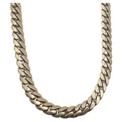 Used 10Y Solid Yellow Gold 30" Miami Cuban Chain 132.53Gm