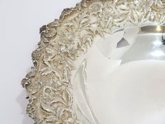 Sterling Silver S. Kirk & Son Antique Floral Repousse Serving Bowl