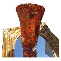 Amber Gold Murano Vase