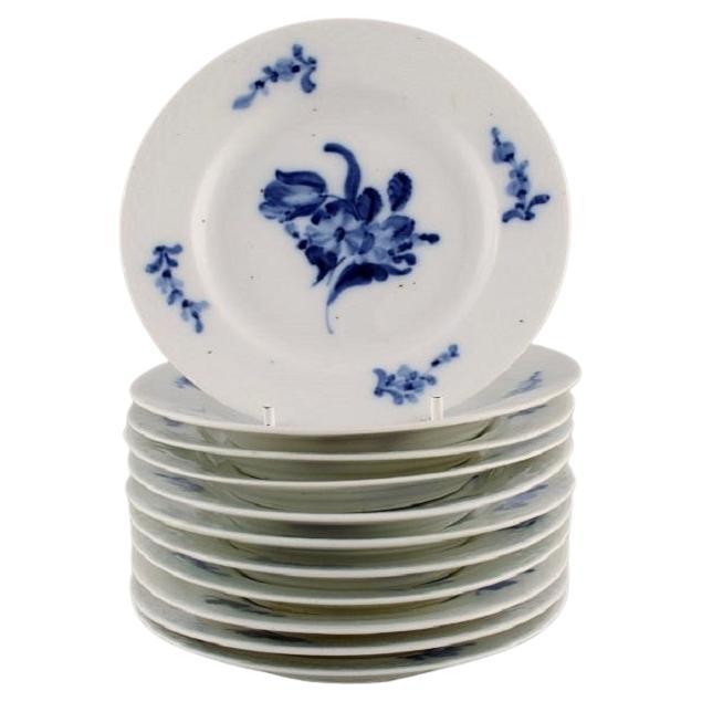 11 Platos antiguos para tarta trenzados con flores azules de Copenhague