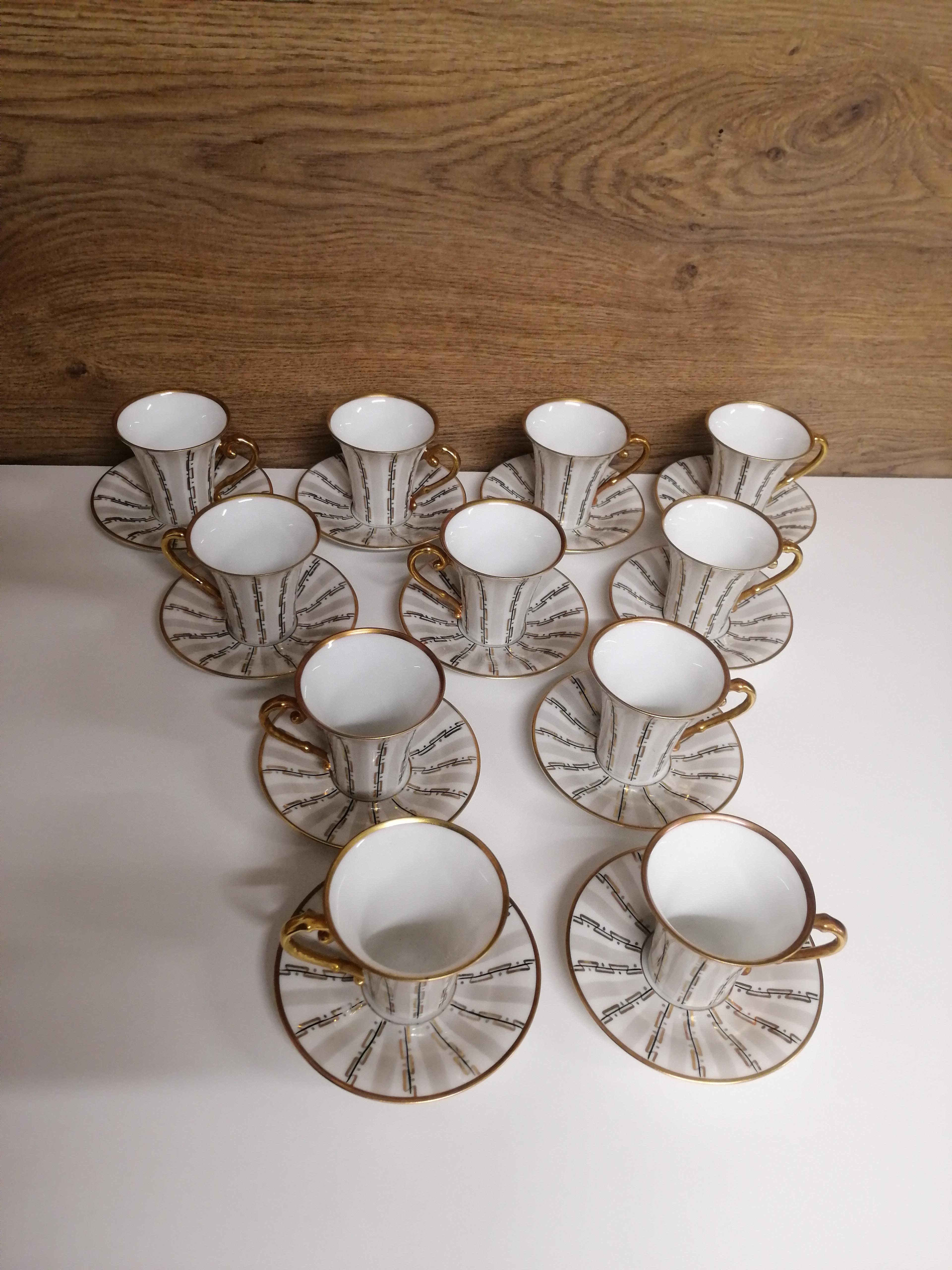 11 Art Deco Hutschenreuther Cups For Sale 4