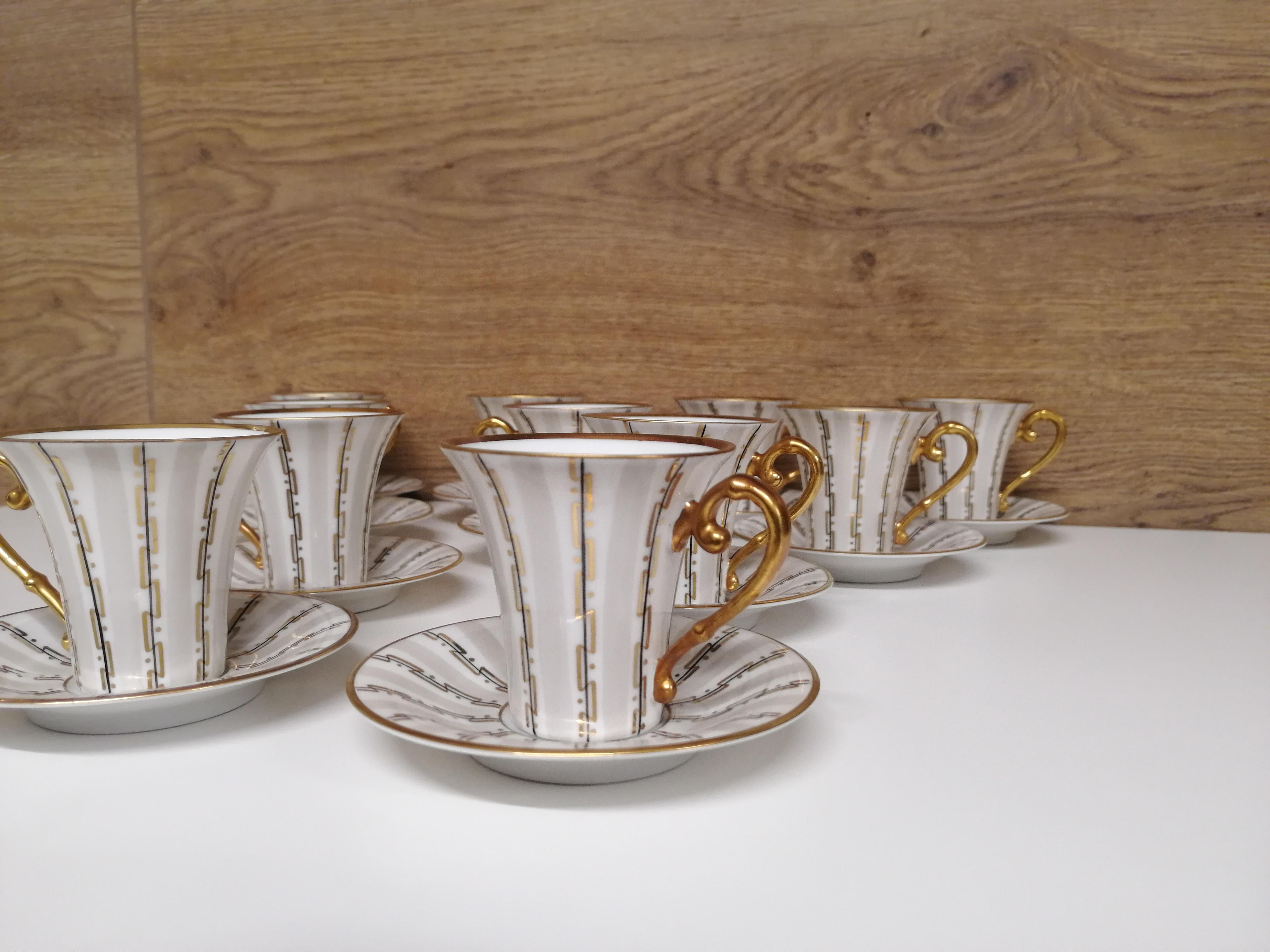 11 Art Deco Hutschenreuther Cups For Sale 5