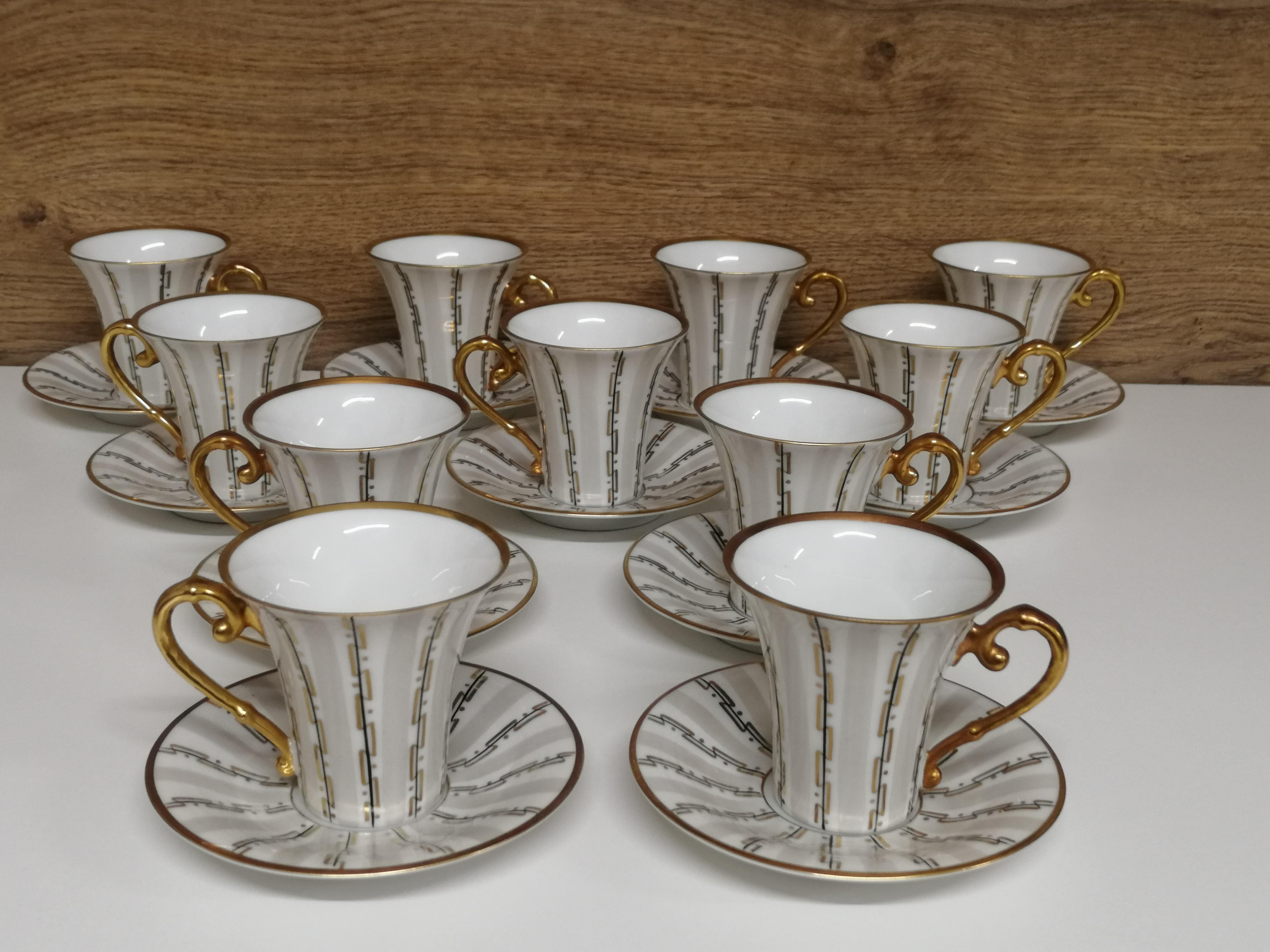 11 Art Deco Hutschenreuther Cups For Sale 7