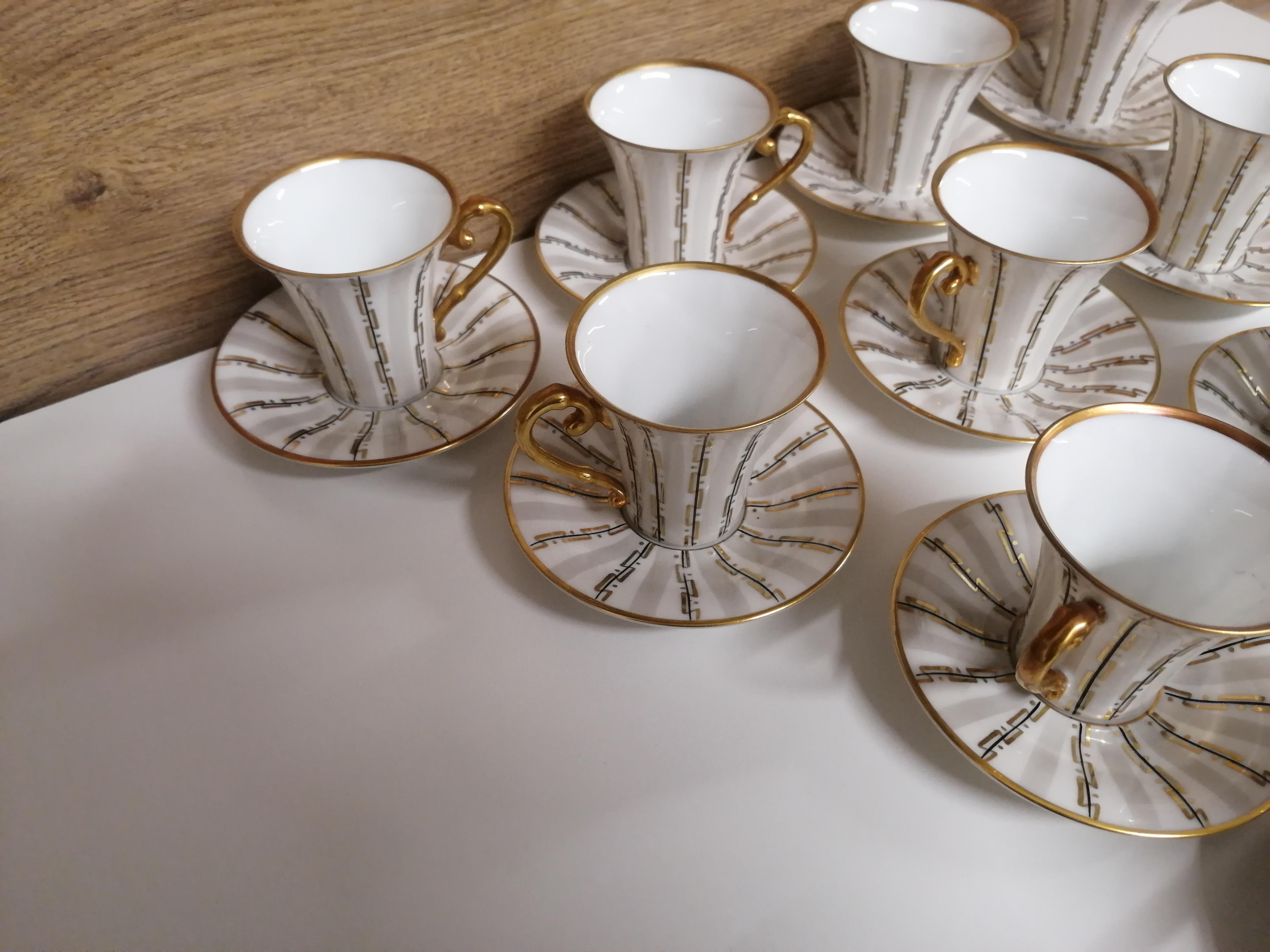 11 Art Deco Hutschenreuther Cups For Sale 3