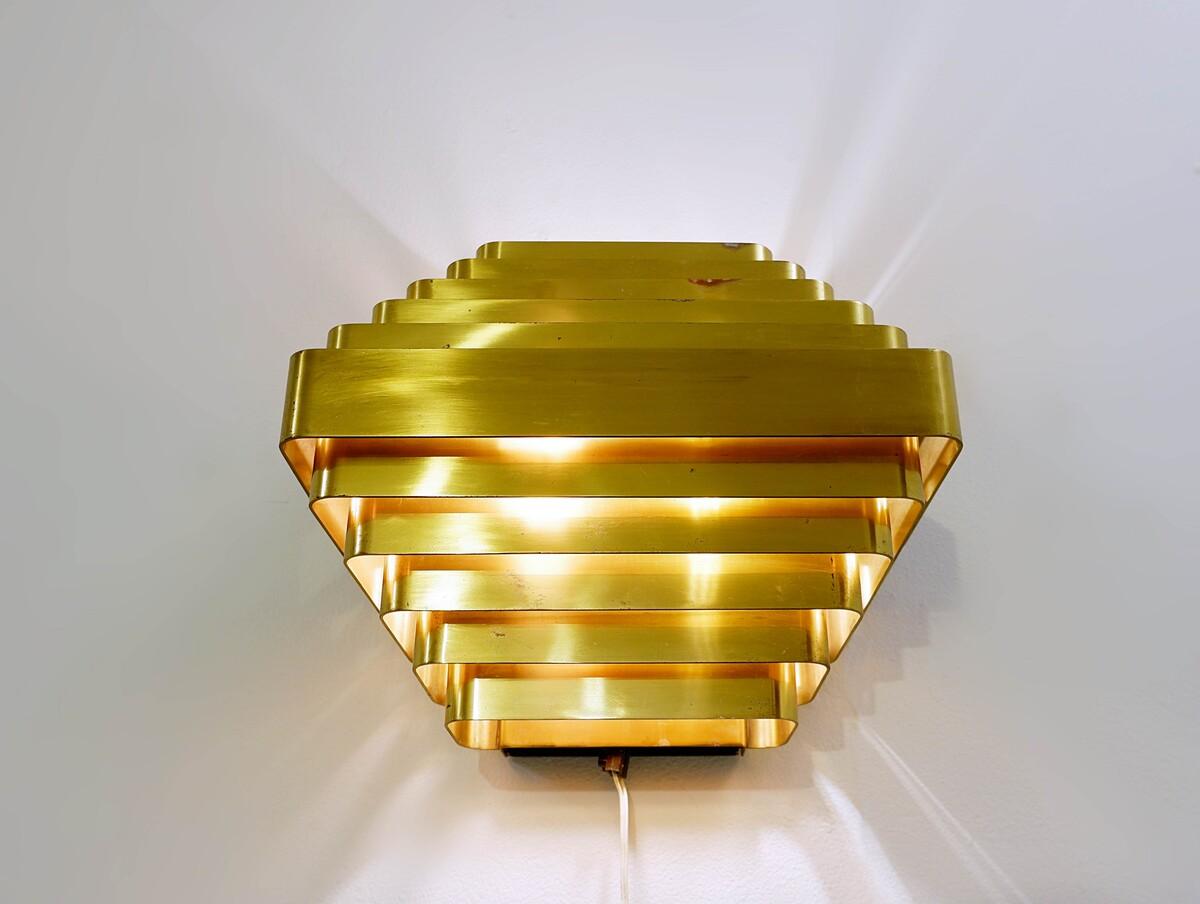 '11 Bands' Large Wall Lamp by Jules Wabbes, Belgium, 1960s 4