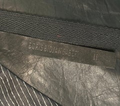 11 By Boris Bidjan Saberi Black Waxed Leather Jacket size XS 90's Grunge Zippers