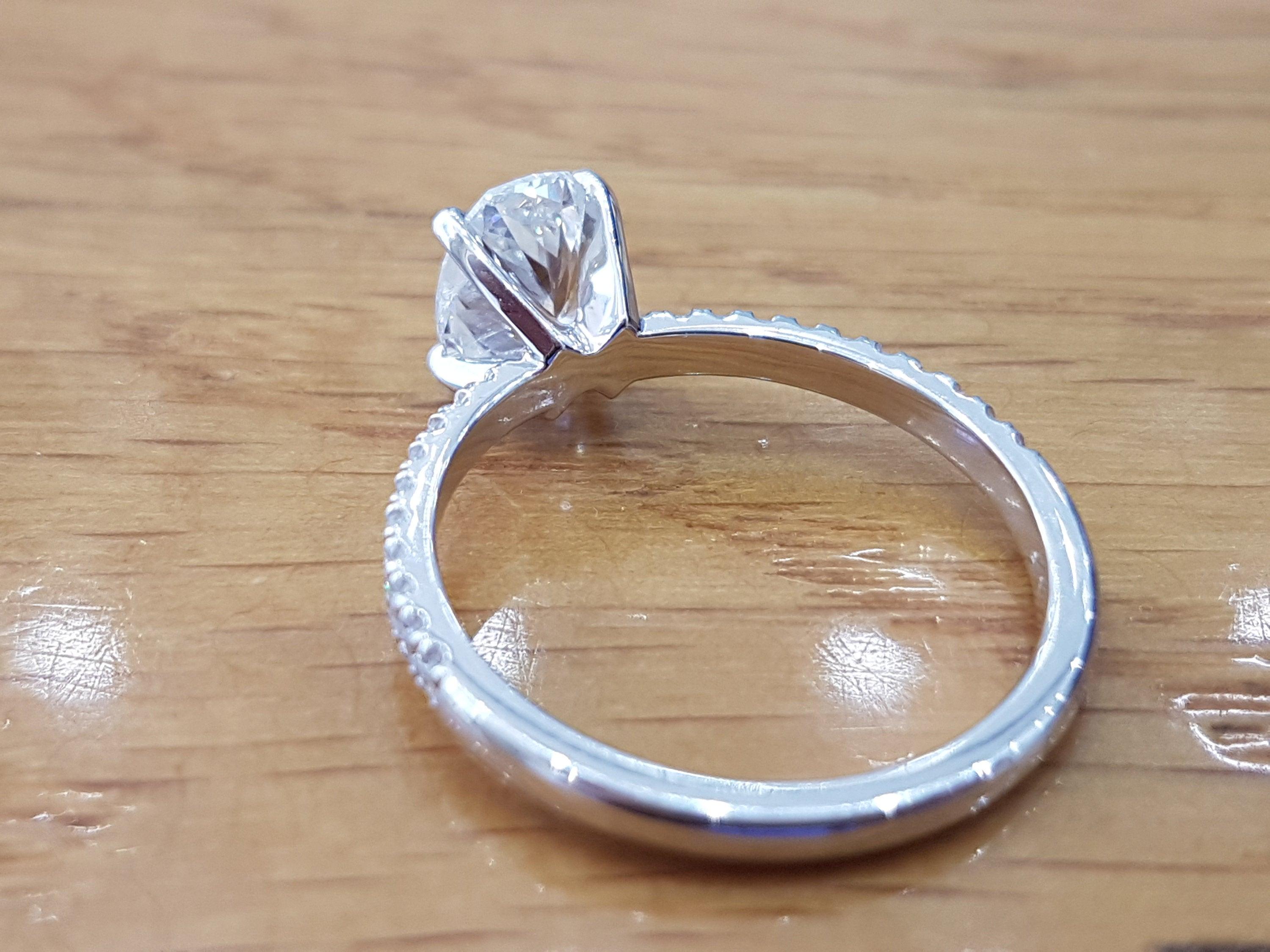 white gold oval cut engagement rings