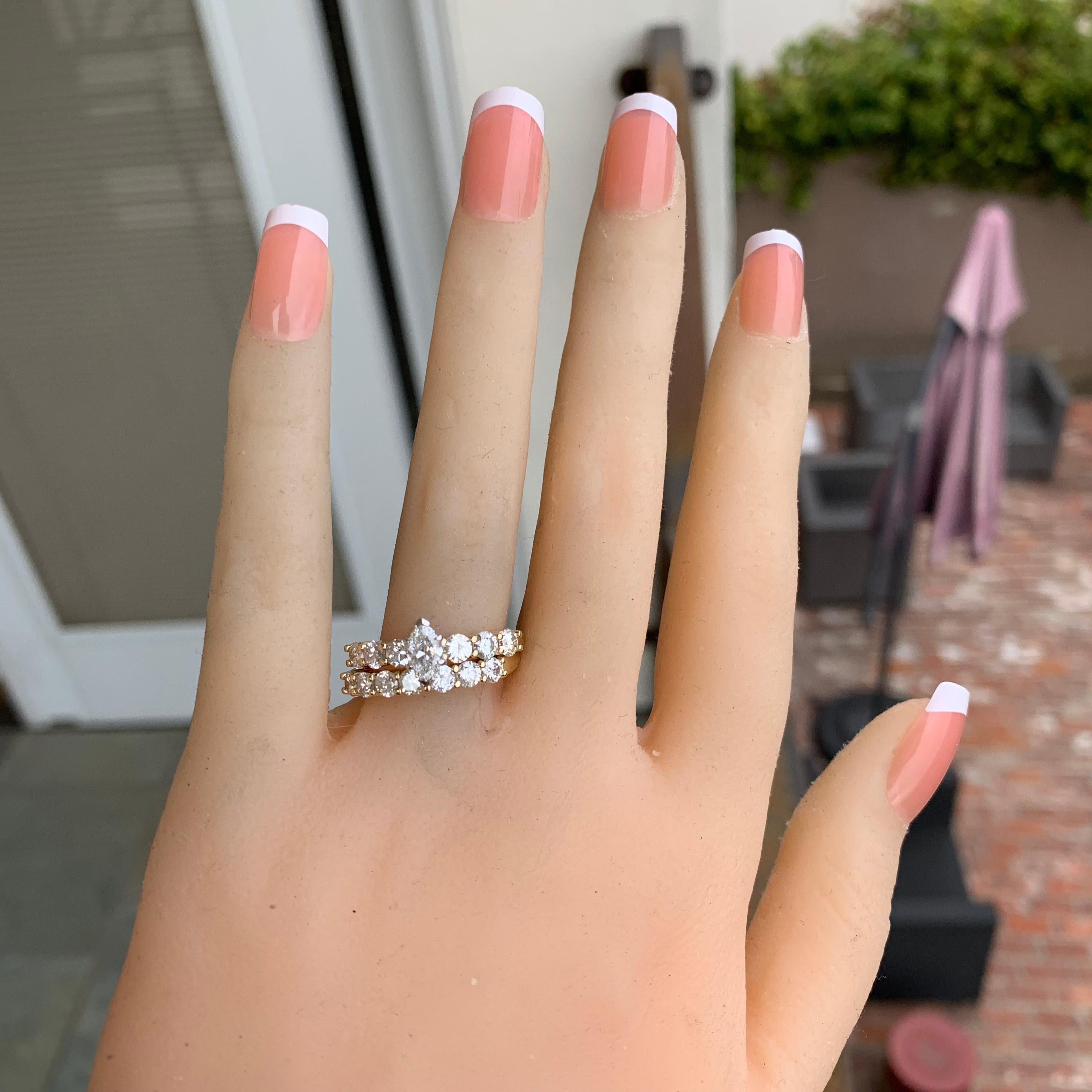 Can be sized to any finger size, ring will be made to order and take approximately 1-3 weeks from customers final design approval. If you need a sooner date let us know and we will see if we can accommodate you. Carat weight and color and clarity of