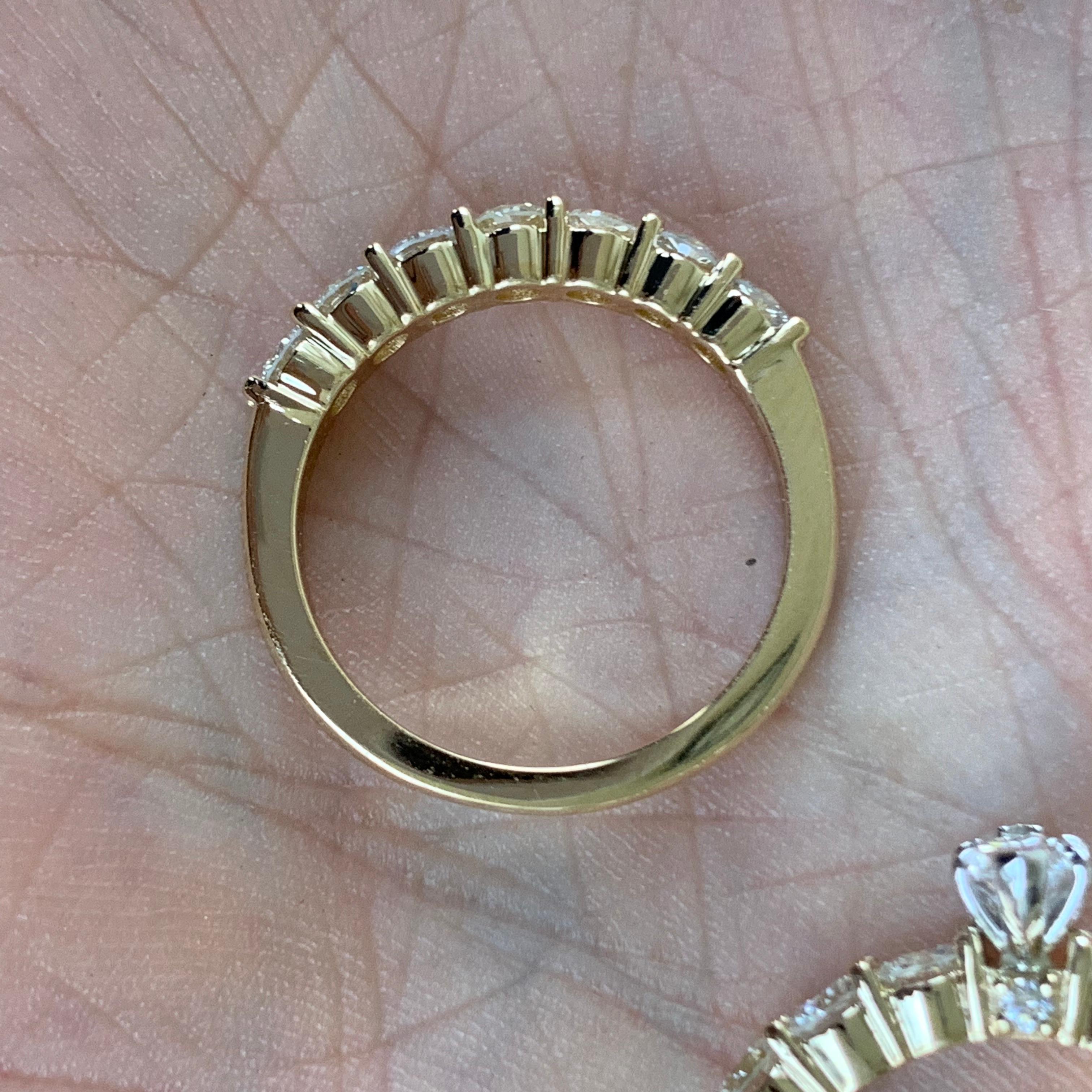 Anillo y alianza de diamantes marquesa de 1,1 quilates aproximadamente, Ben Dannie Corte marquesa en venta