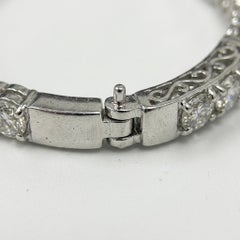11 Carat Diamond In and Out Hoop Earrings in 14k White Gold