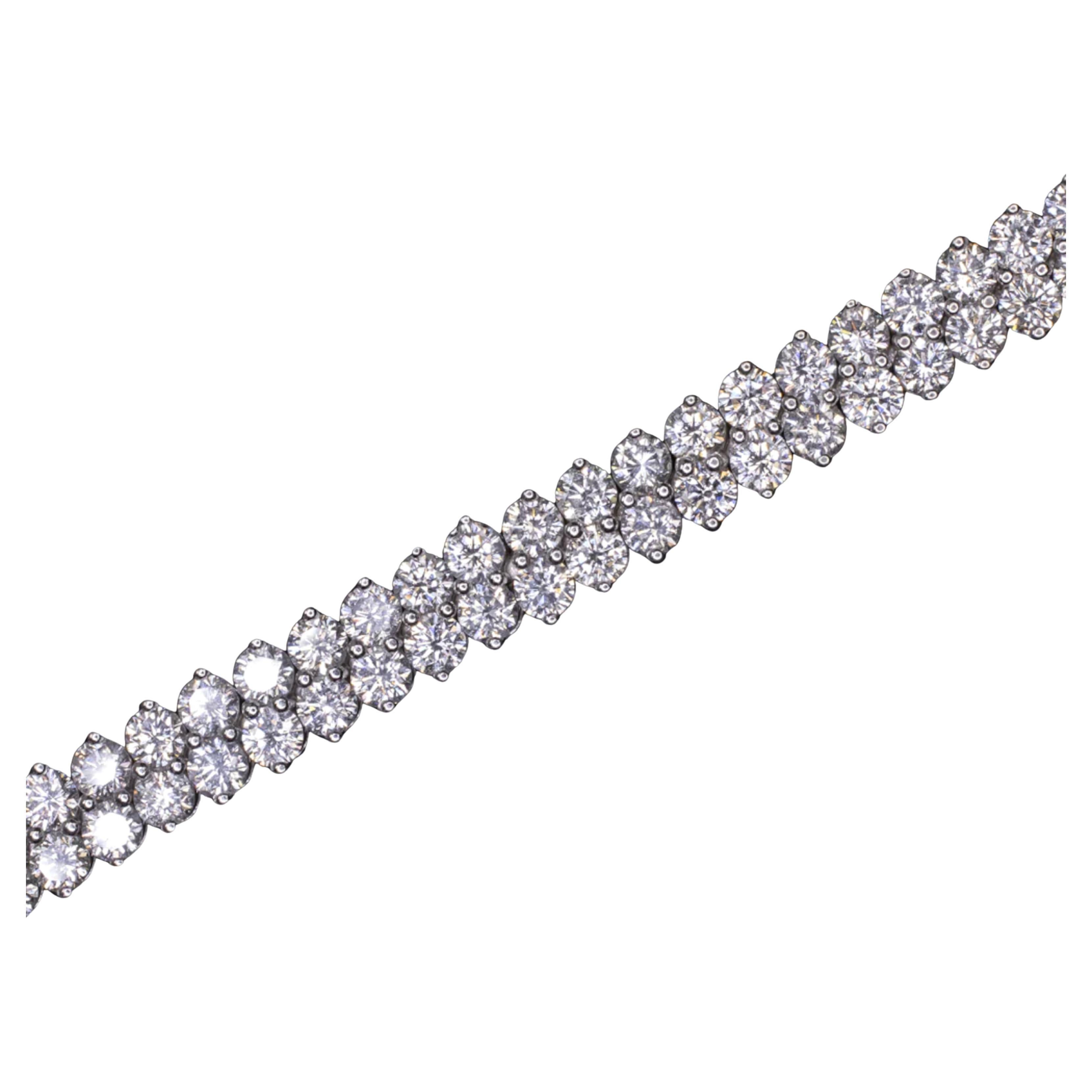 This exquisite natural diamond bracelet features a substantial double row of dazzling diamonds, offering timeless elegance with a modern edge. A diamond tennis bracelet is a classic piece that never goes out of style!

Highlights:

Impressive 11