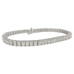 11 Carat Emerald Cut Diamond Tennis Bracelet