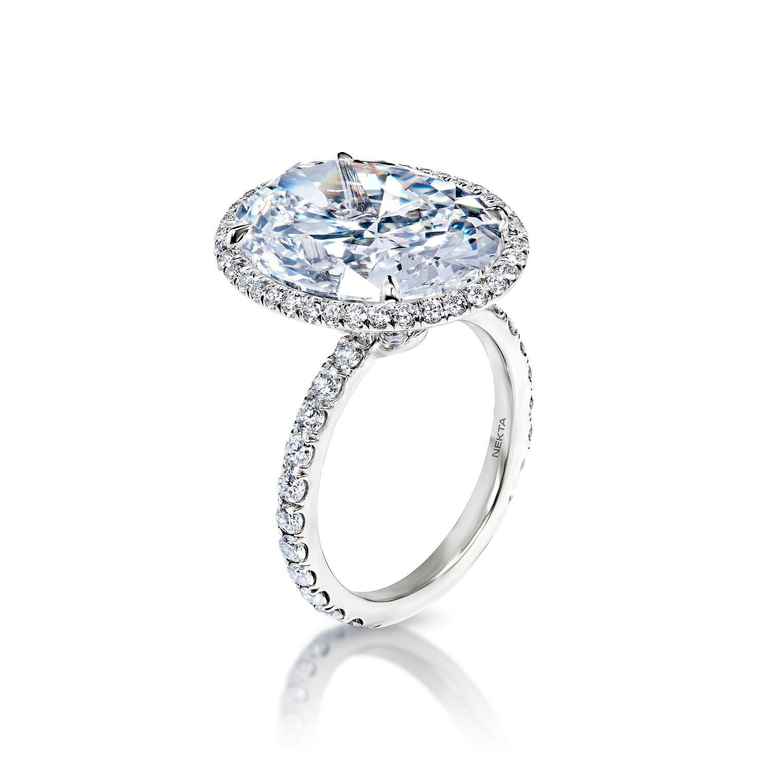 10 carat oval diamond ring