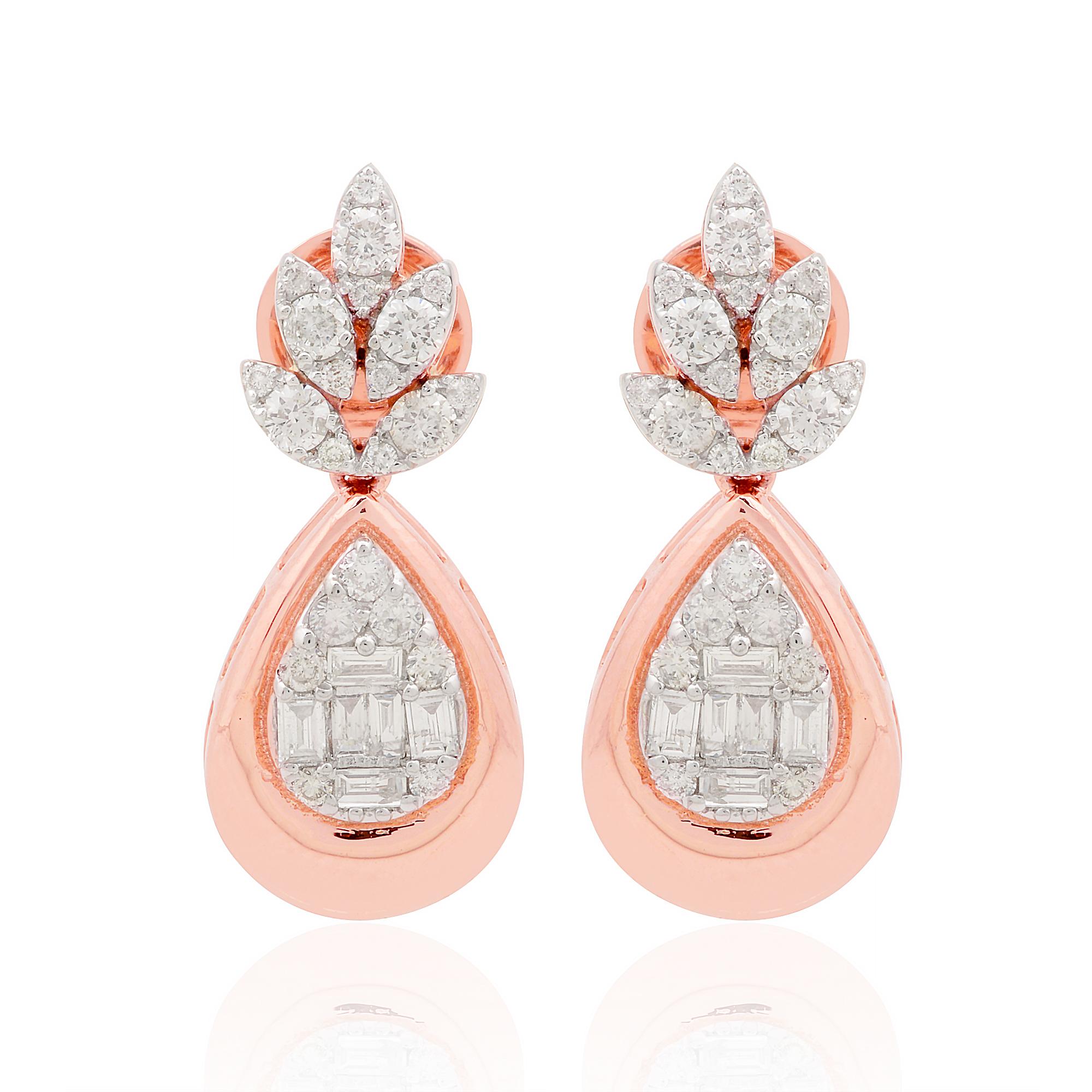 Artikel-Code:- SEE-1756A
Bruttogewicht :- 6.91 gm
18k Rose Gold Gew.  :- 6,69 gm
Gewicht des Diamanten :- 1.10 Karat. ( DURCHSCHNITTLICHE DIAMANT-REINHEIT SI1-SI2 & FARBE H-I )
Ohrringe Größe :- ca. 26 mm.

Verlobungsgeschenk, Brautdusche Geschenk,