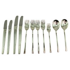 11 Carlo Scarpa per Cleto Munari Sterling Flatware Pieces