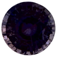 1.1 Karat Blauer runder Saphir, loser Edelstein