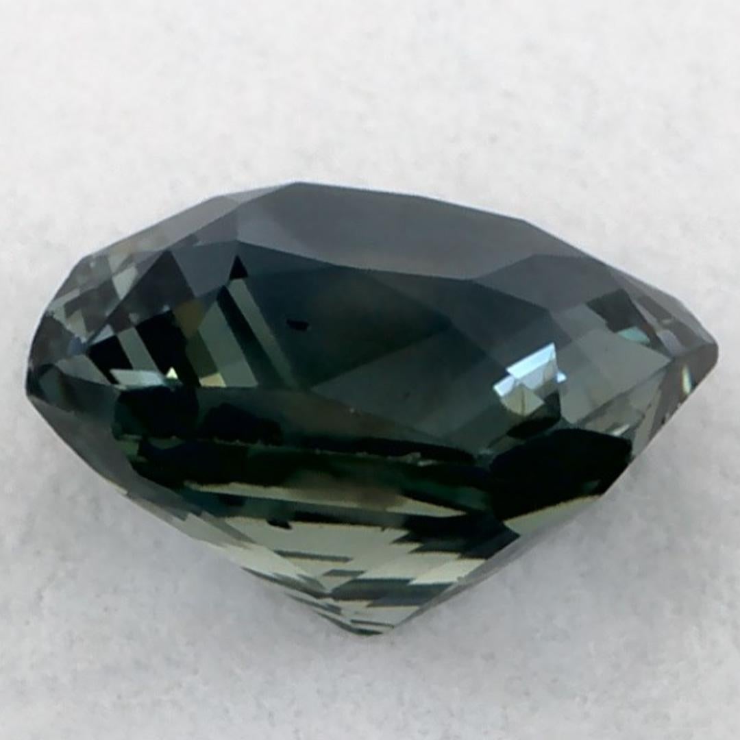 1.1 Ct Green Sapphire Radiant Loose Gemstone (pierre précieuse en vrac) Neuf - En vente à Fort Lee, NJ