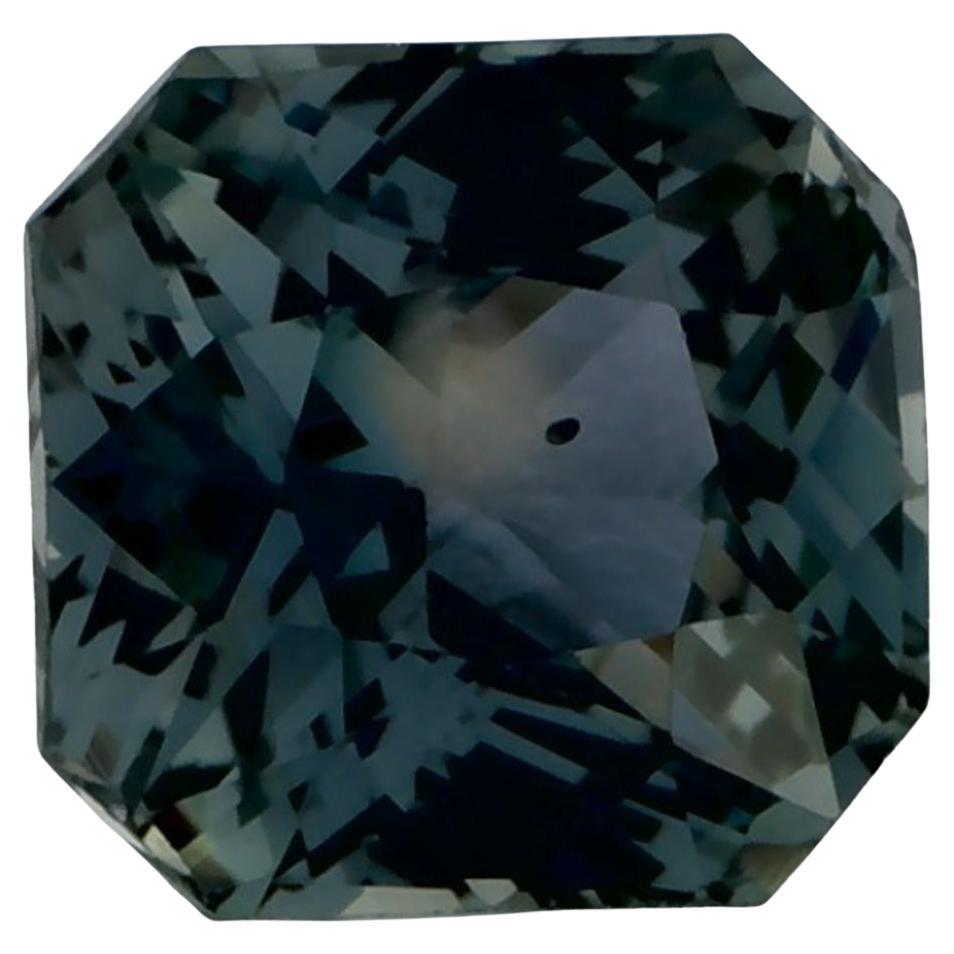 1.1 Ct Green Sapphire Radiant Loose Gemstone