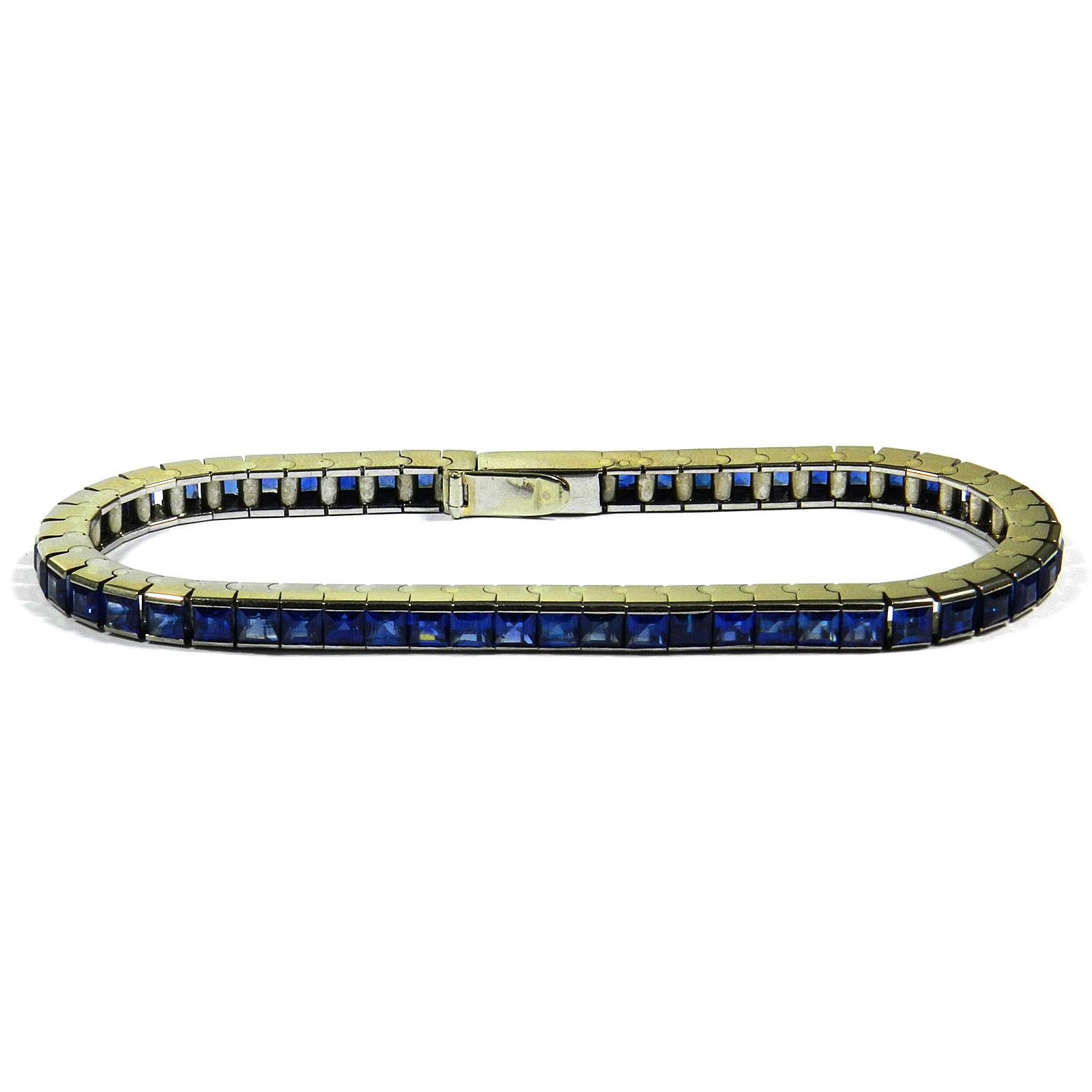 sapphire line bracelet