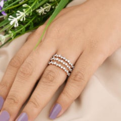 Spectrum Jewels 1.1 Ct SI Clarity HI Color Diamond 14 Karat Rose Gold Band Ring
