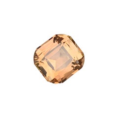 11 Cts Cushion Cut Sunset Color Topaz Gemstone for Jewellery 12 mm