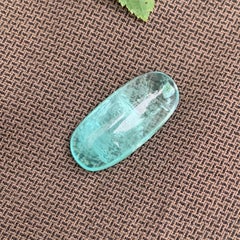 11 cts Paraiba Color Long Pendant Size Cabochon Gemstone for Jewellery 22 mm