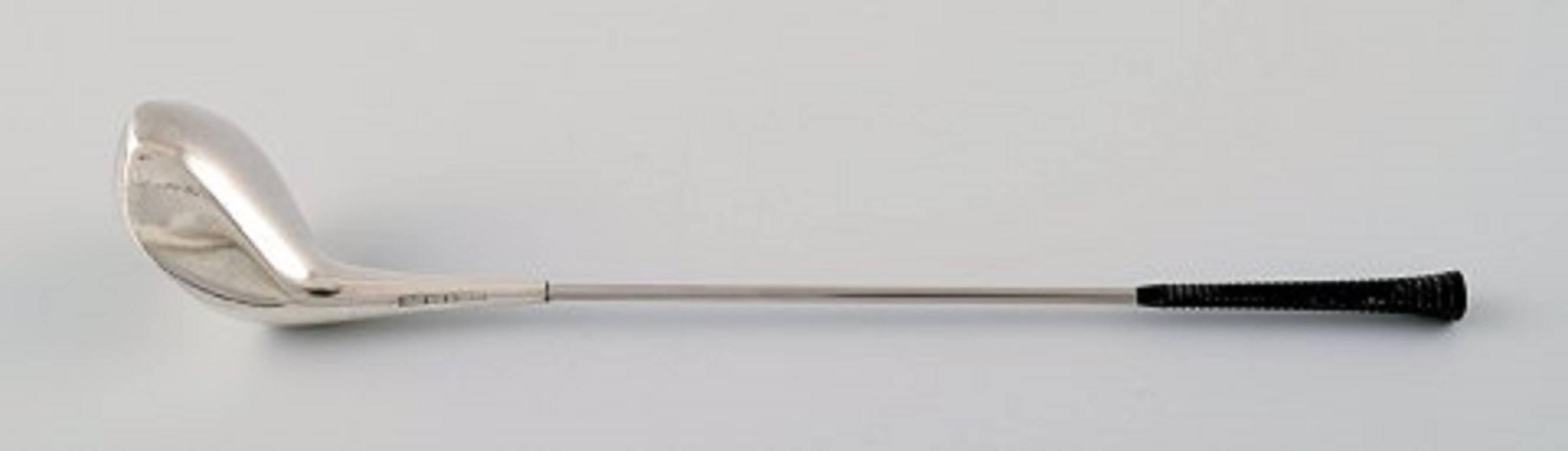 Scandinavian Modern 11 Danish Design Drink Coolers, Shaped like Golf Clubs, Nickel Silver