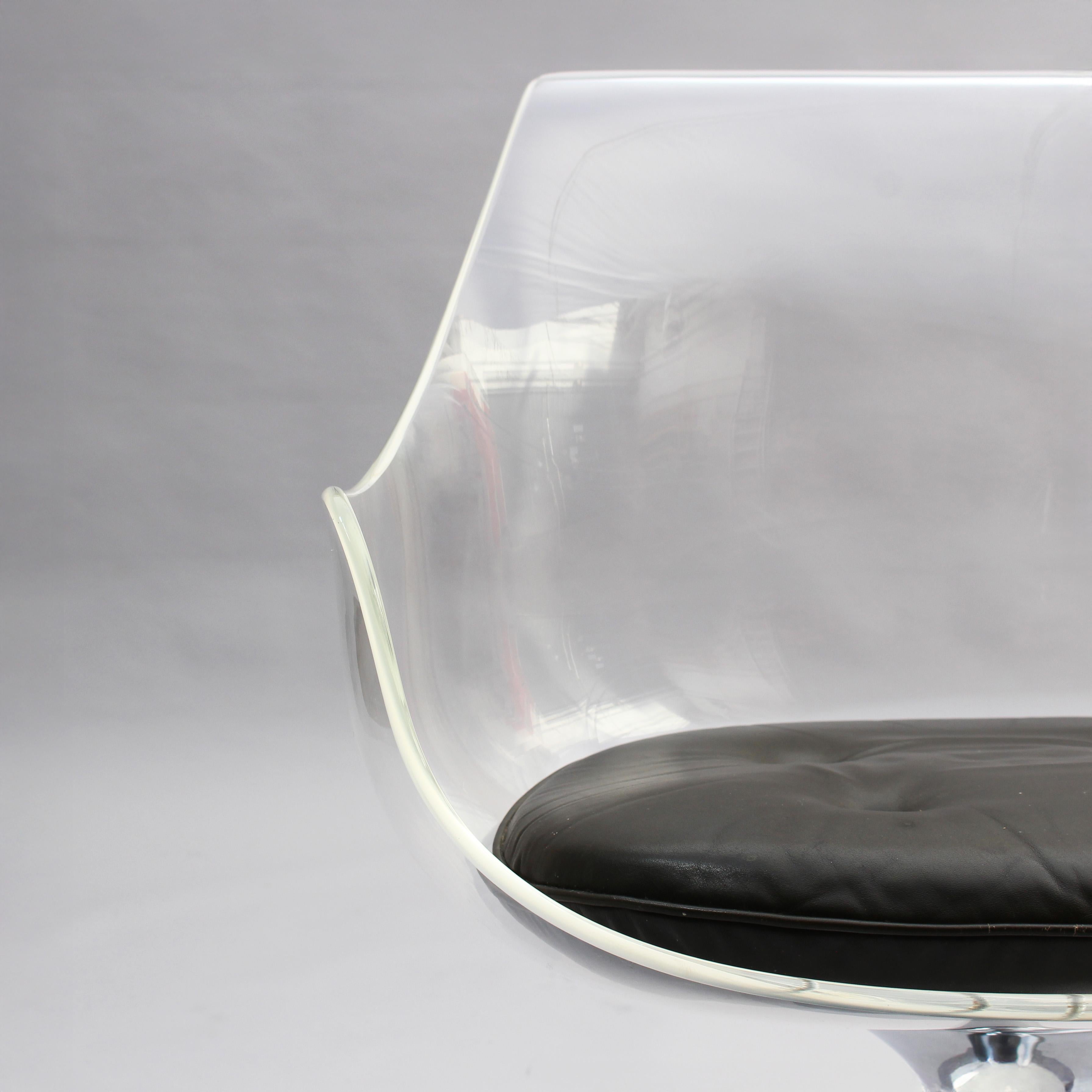 11 Chaises 'Champagne' en Lucite des années 1960 par Estelle & Estelle Laverne en vente 3