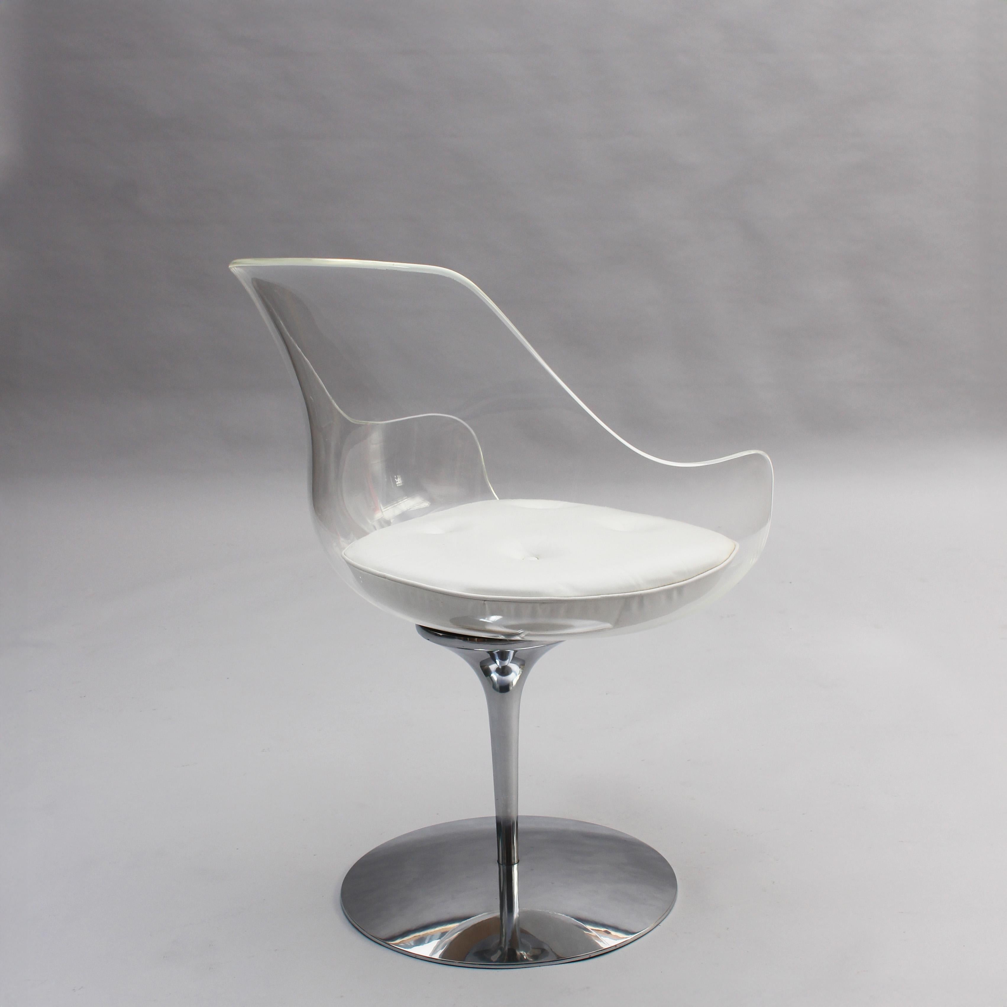 Aluminium 11 Chaises 'Champagne' en Lucite des années 1960 par Estelle & Estelle Laverne en vente