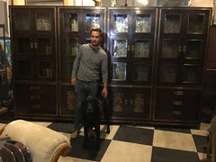 1970s Mastercraft Burl Wood Wall Unit or Bookcases