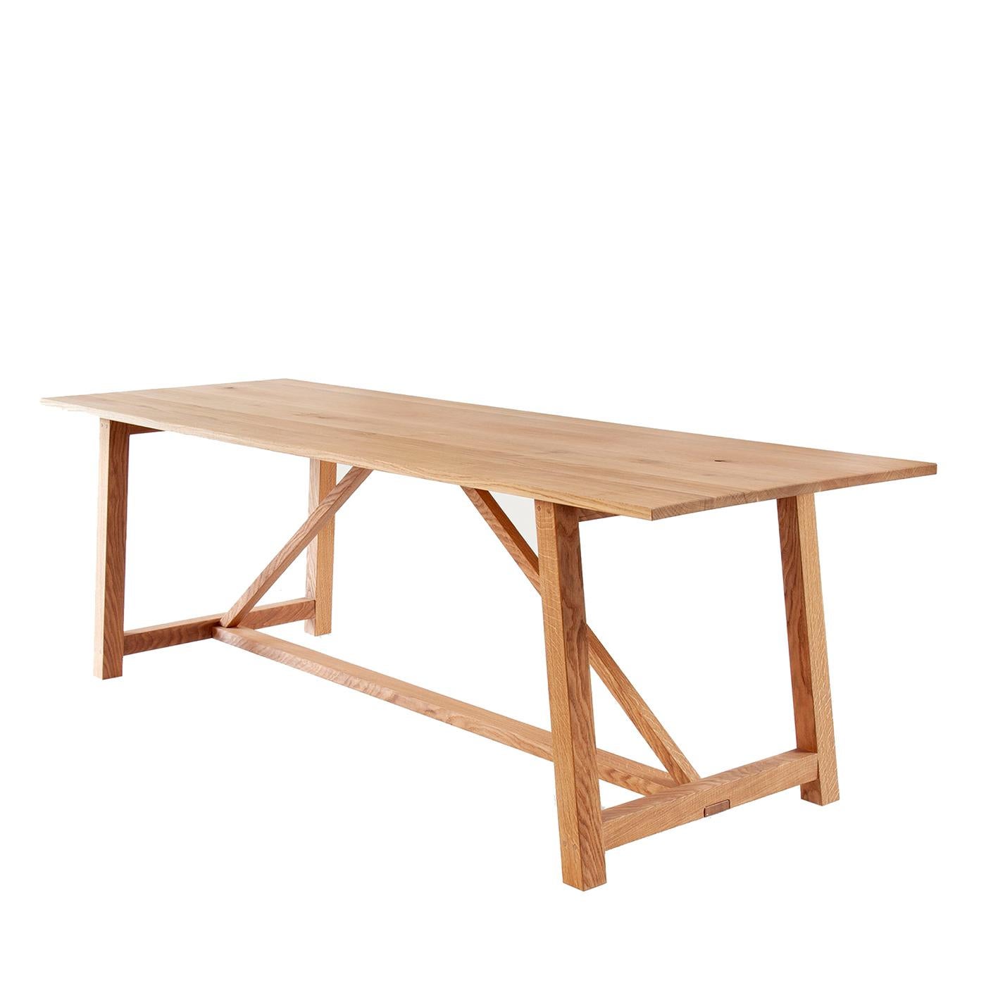 Wood 11 giugno 1910 Refectory-Style Table by Arbaro For Sale