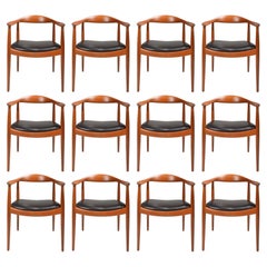 5 Hans Wegner for Johannes Hansen JH-503 Chairs in Teak and Leather