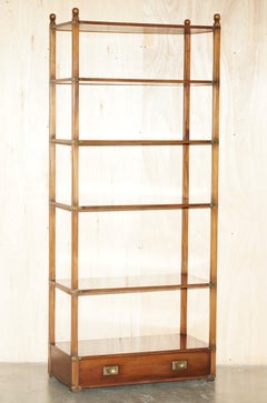 11 HARRODS KENNEDY (10 METERS) MILITARY OPEN LIBRARY HARDWOOD DiSPLAY BOOKCASES