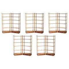 11 HARRODS KENNEDY (10 METERS) MILITARY OPEN LIBRARY HARDWOOD DiSPLAY BOOKCASES