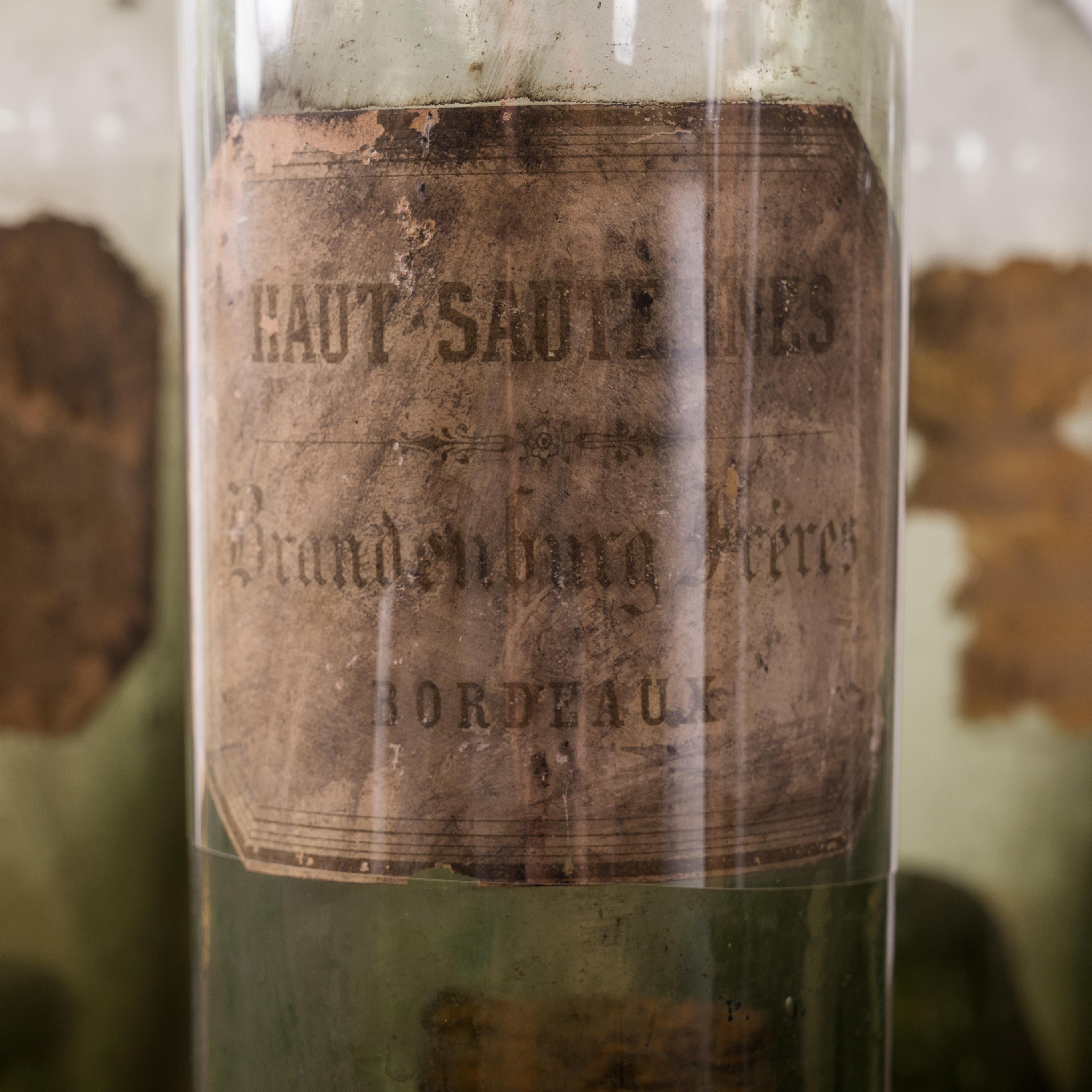 Fine XIX secolo 11 Bottiglie di Bordeaux Haut Sauternes Brandenburg Freres, anni 1880 in vendita