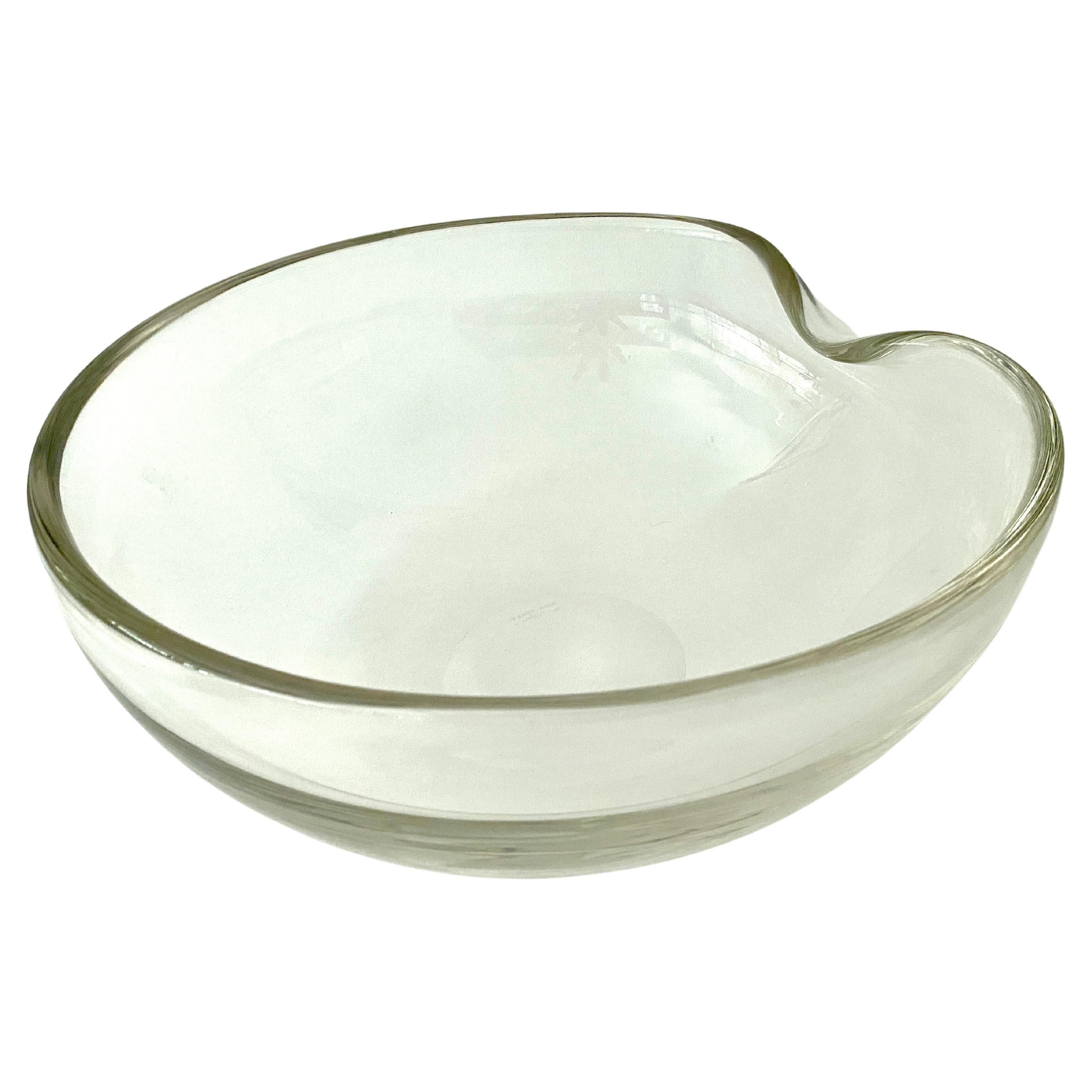 Clear Crystal Tumb Print Bowl Designed by Elsa Peretti for Tiffany For Sale