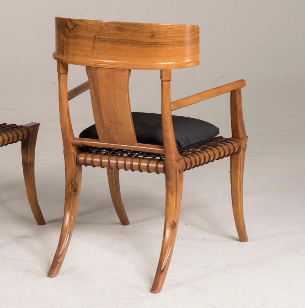 italien 11 chaises et 2 fauteuils klismos en vente