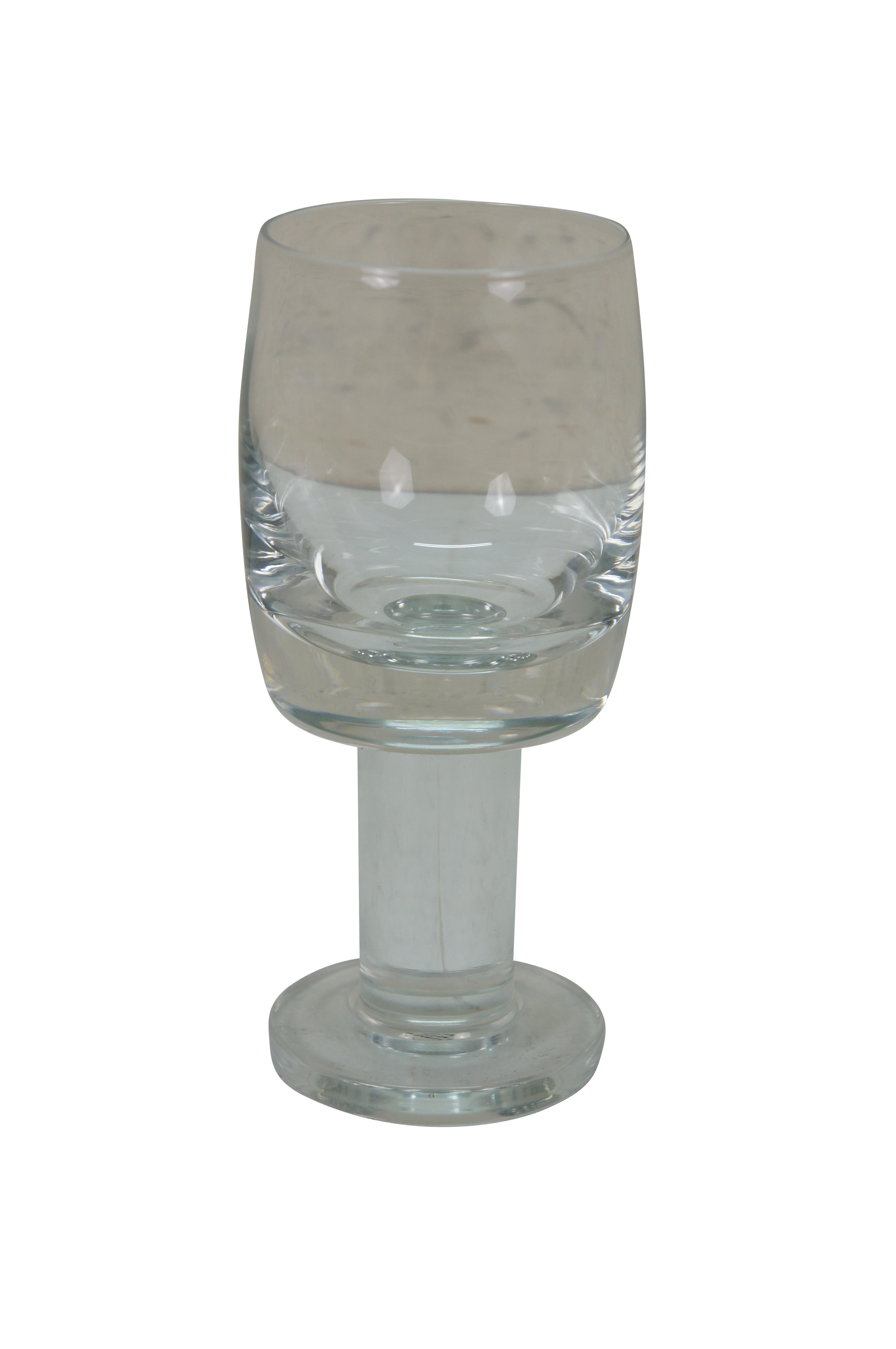 Set of 11 mid 20th century Thor clear crystal water goblets by Krosno Glass. Danish design by Svend Jensen. Sturdy mid century modern design.

Dimensions:
3