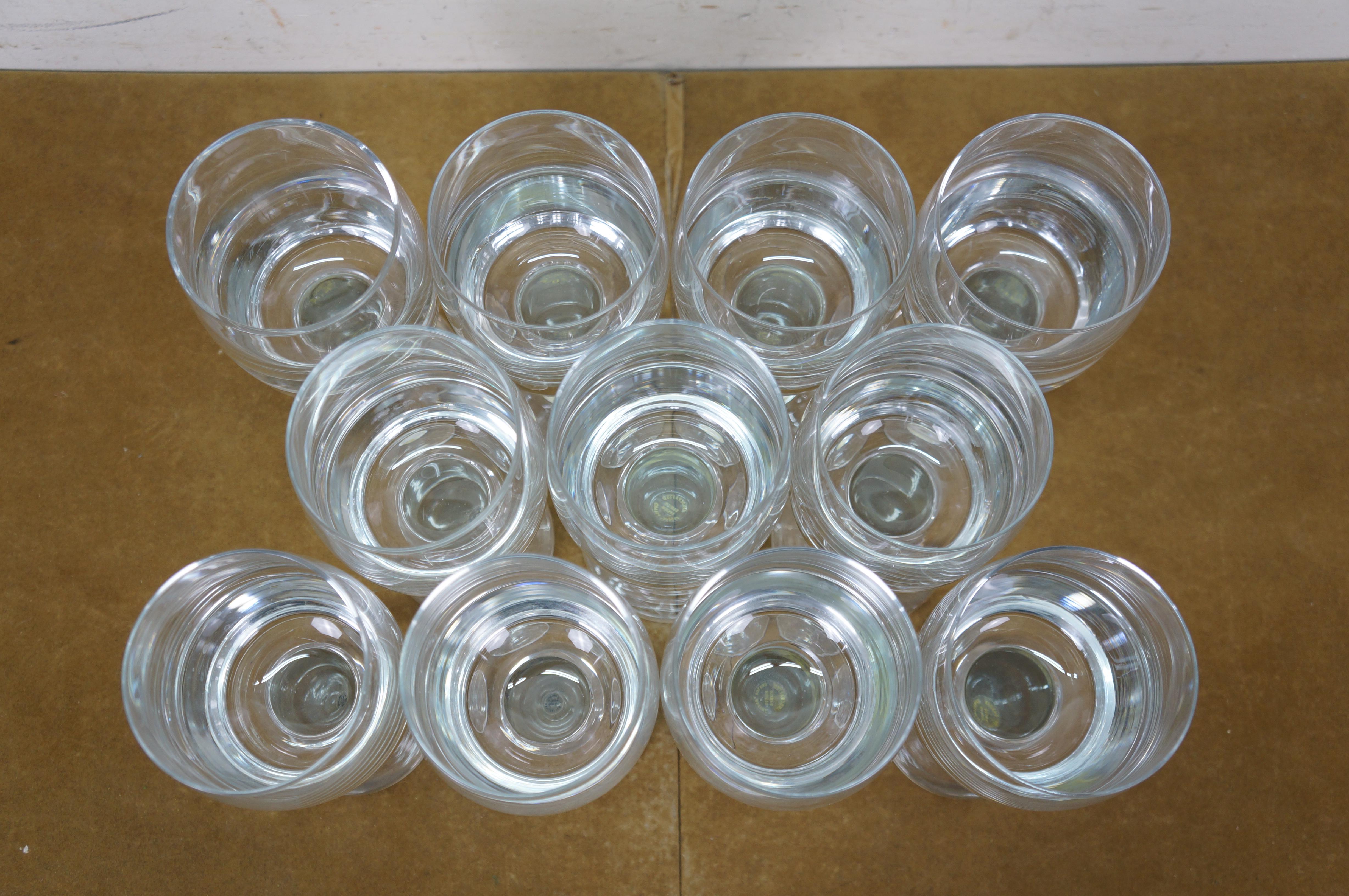 11 Krosno Thor Svend Jensen Crystal Wine Water Goblets Glasses 7