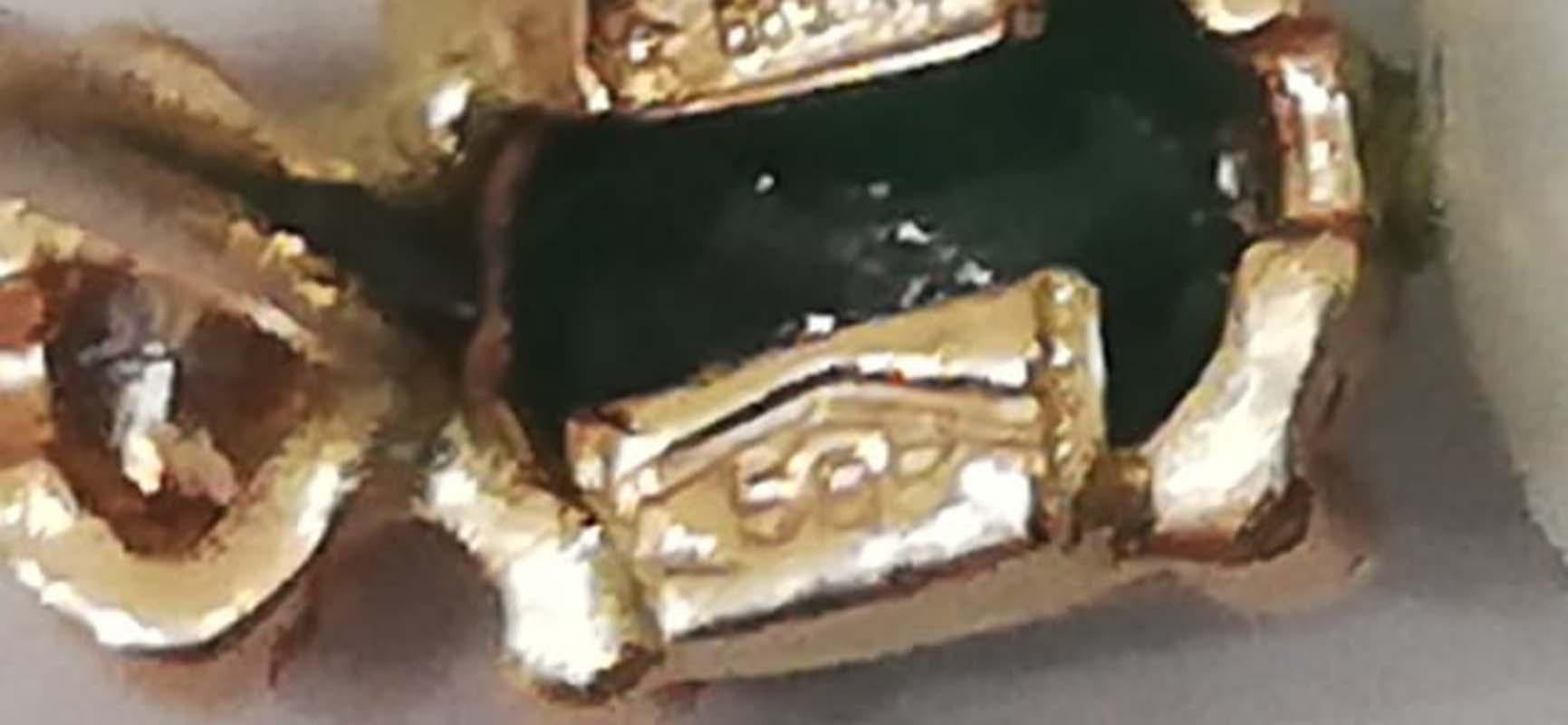Donna Orecchini da 11 mm con perle, smeraldi, diamanti, oro rosa 14 carati. in vendita