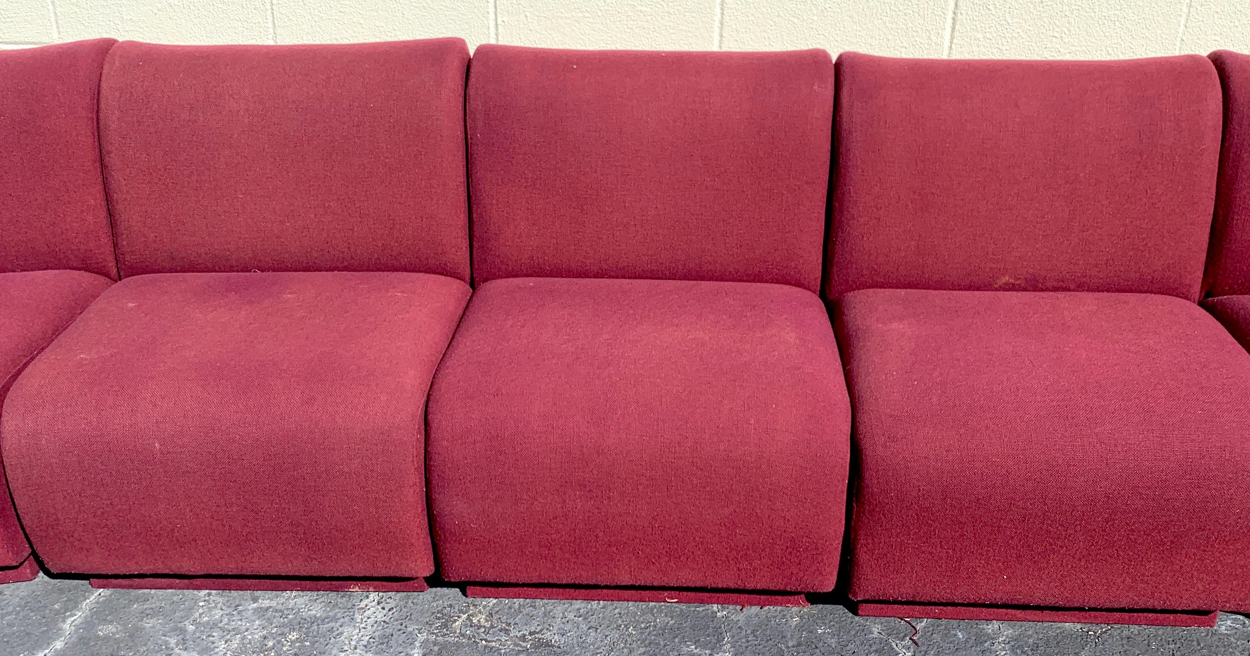 Upholstery 11-Piece Modular Living Room Attributed to Milo Baughman for Thayer Coggin For Sale