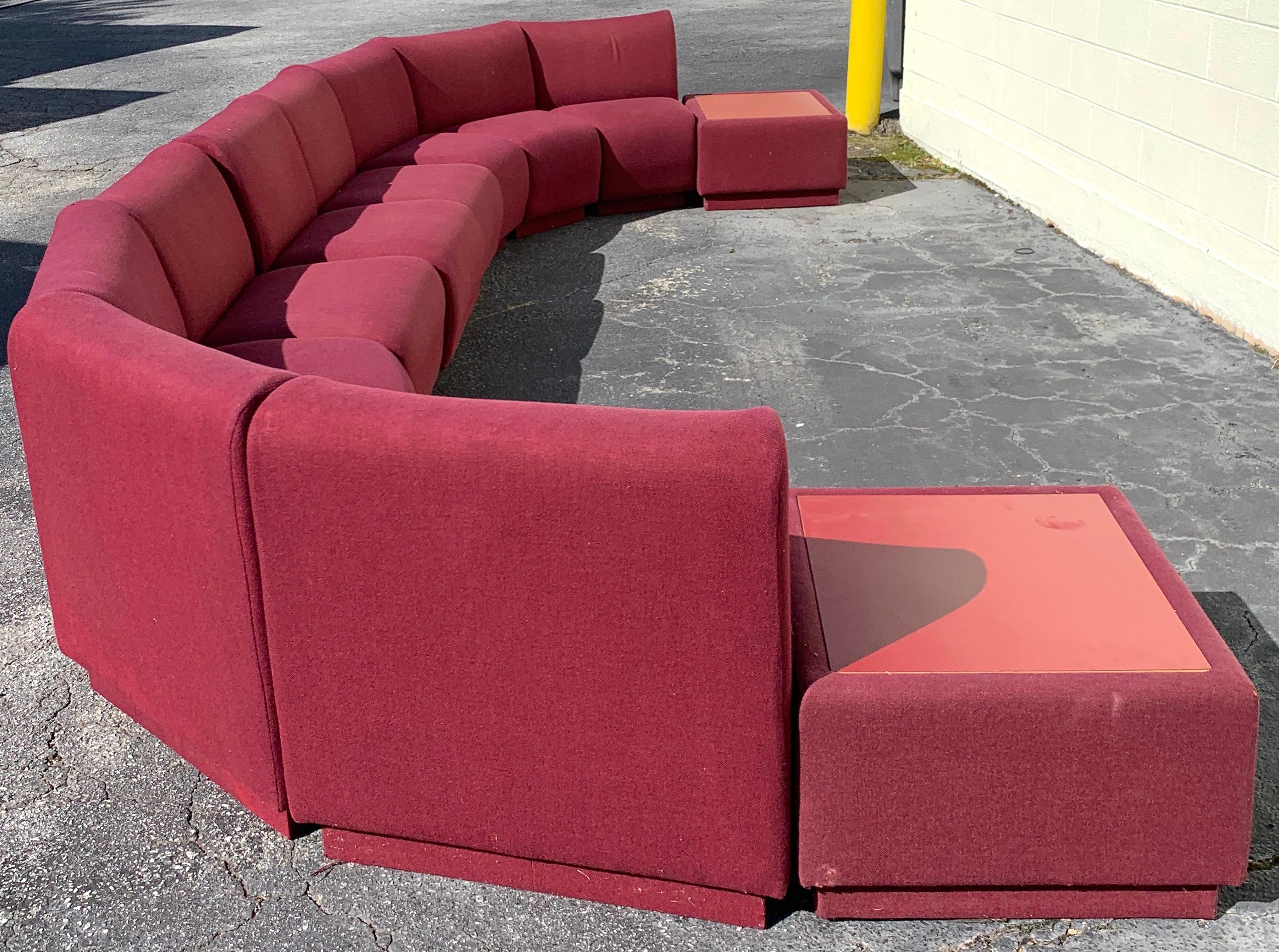 11-Piece Modular Living Room Attributed to Milo Baughman for Thayer Coggin For Sale 2