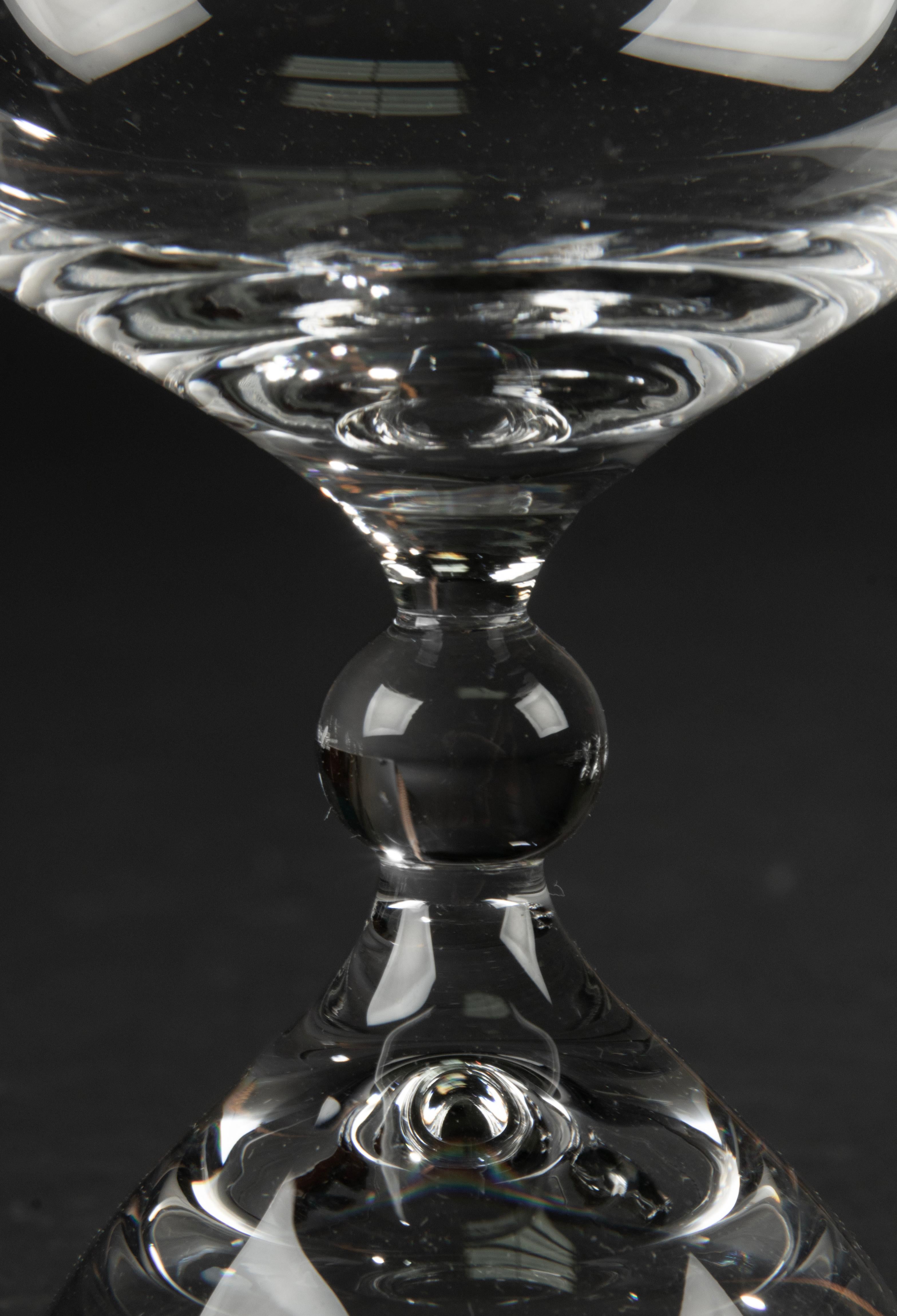 11-teiliges Kristall-Champagnergläser-Set – Rosenthal Magic Flute (20. Jahrhundert)