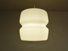 Eleven Pieces, Opaline Glass Chalice Pendant Light from Former Church, 1960s