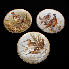 11 Porcelain Decor Plates Game Birds of the World by Basil Ede, 1978