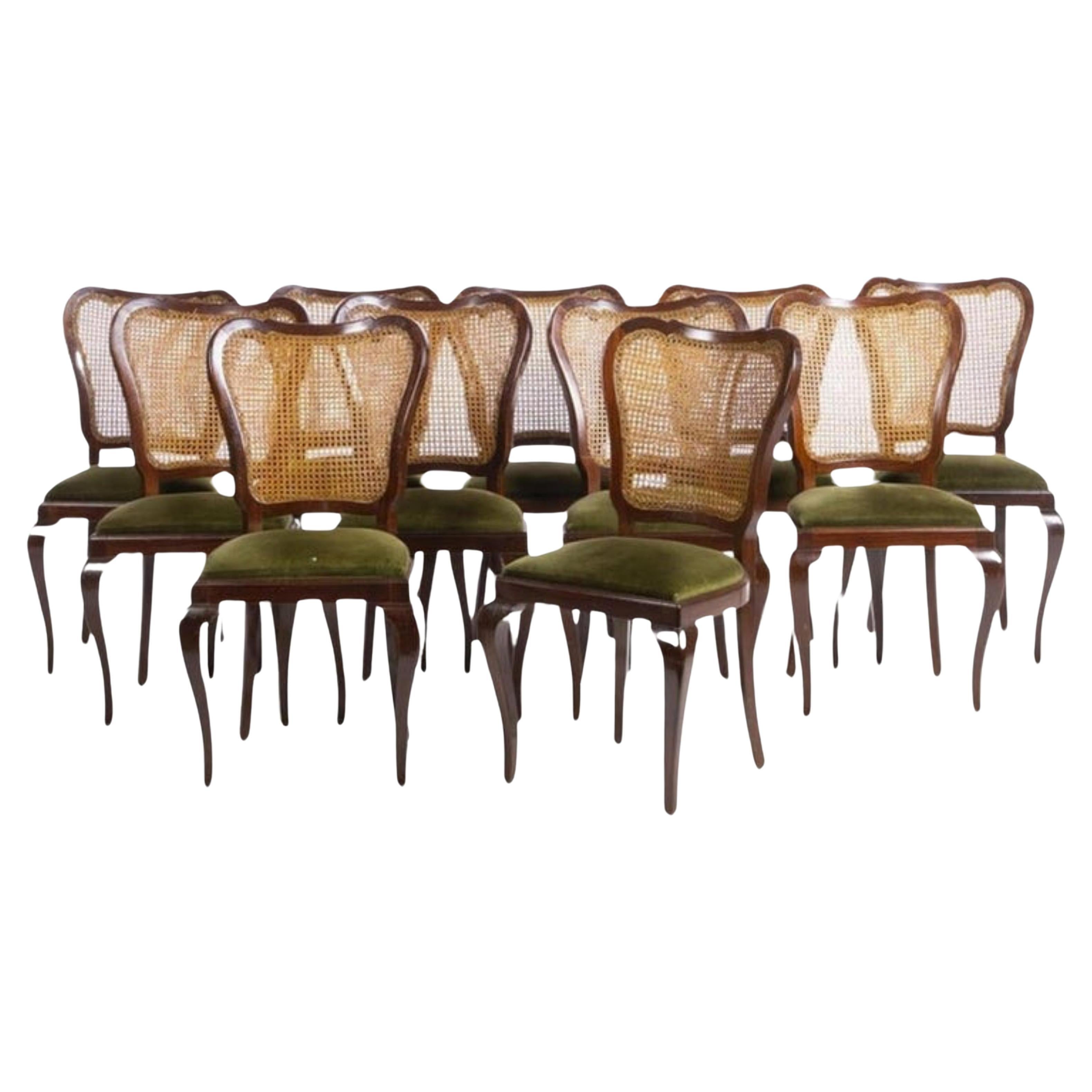 11 Portuguese Chairs from the 20th Century in Mahogany