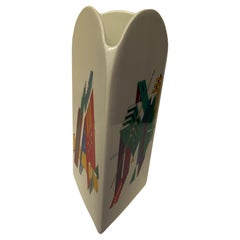 Vase en porcelaine blanche Morandini Geometric 11" Rosenthal Studio Line Happiness