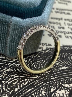 11-Stone Diamond (Fishtail Set) Half-Eternity Band in 9K Gold by Paul Bram