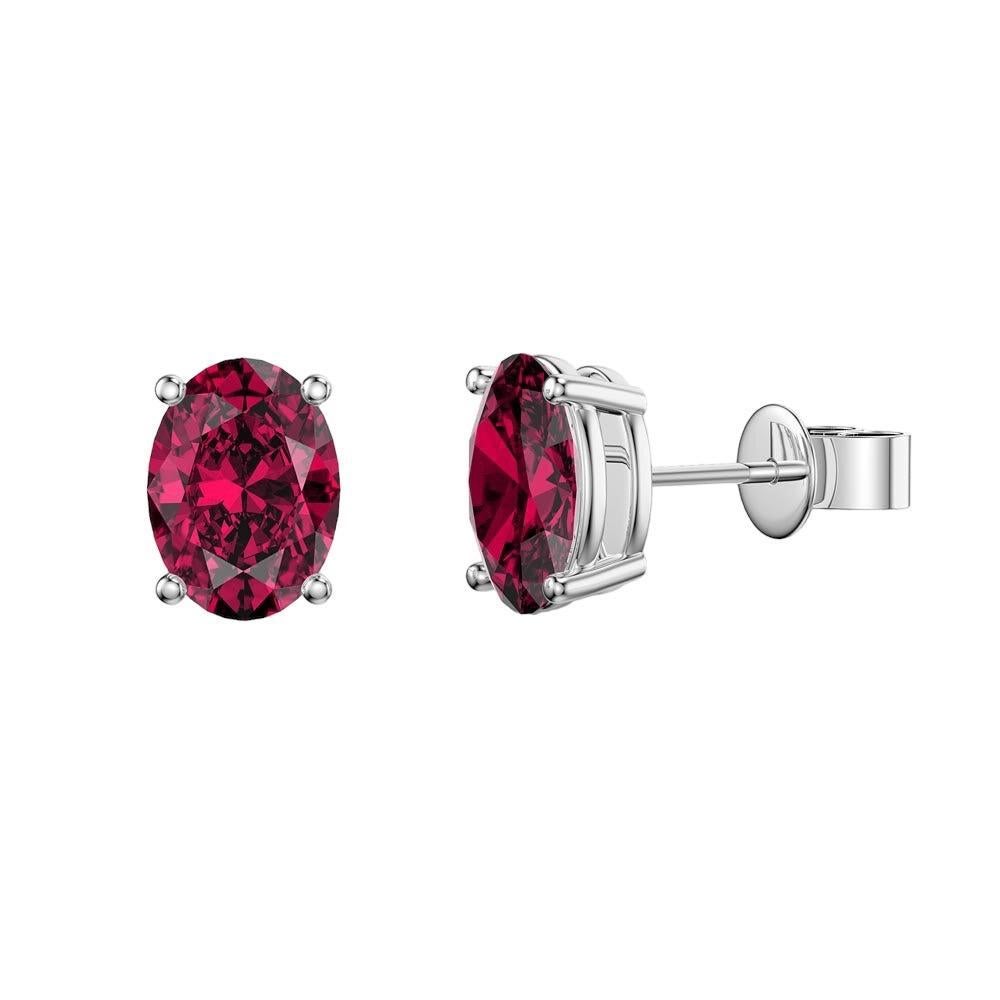 Elevate your elegance with our stunning Oval Gemstone Ruby Stud Earrings, available in a range of sizes from 1.1 to 1.20 carats. These earrings feature exquisite oval-cut rubies that radiate deep red allure and are the perfect gemstone accessory to